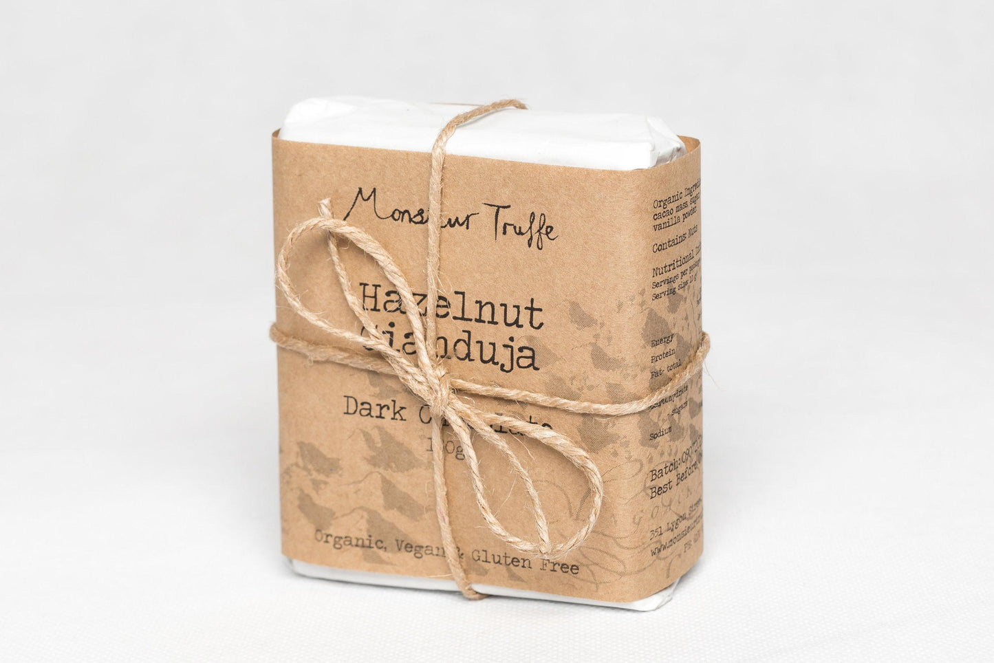 Hazelnut Gianduja Dark Chocolate 180g
