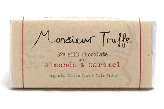 Monsieur Truffe 37% Milk Chocolate with Almonds & Caramel