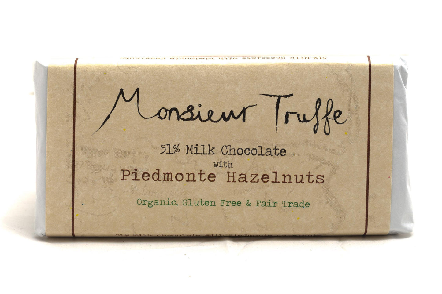 Monsieur Truffe 51% Milk Chocolate with Piedmonte Hazelnuts